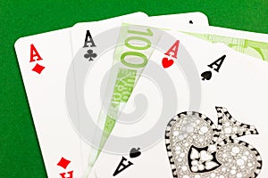 Four aces - gamble euro money