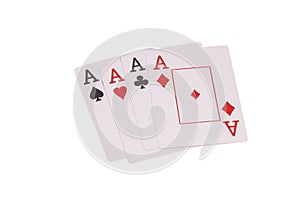 Four aces isolated
