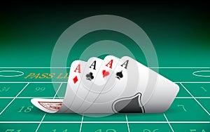 Four Aces Playing Card