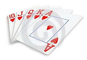 Four Aces Playing Cards - isolated