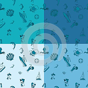 Four Background in Different Colors