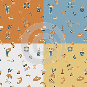 Four Background in Different Colors