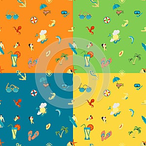 Four Background in Different Colors