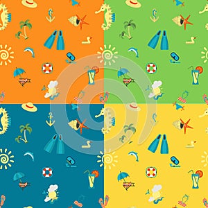 Four Background in Different Colors