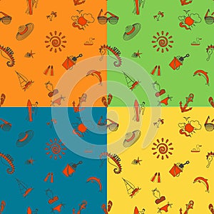 Four Background in Different Colors