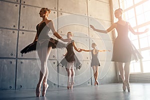 Four beautiful ballerinas