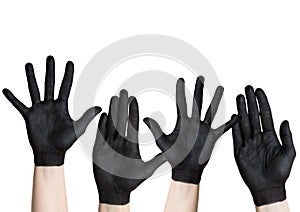 Black hands
