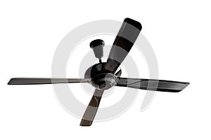 Four blades black Ceiling fan