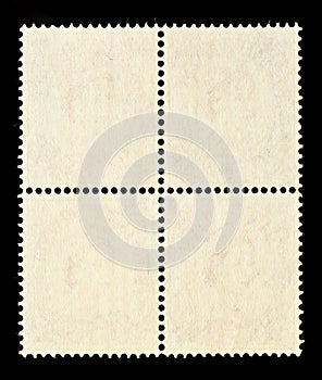 Four Blank Postage Stamps