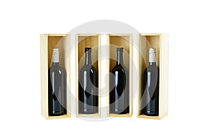 Four bottles of wine