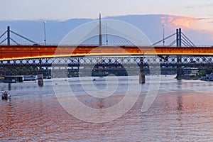 Four Bridges River Sava