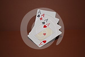 Four cards, four aces