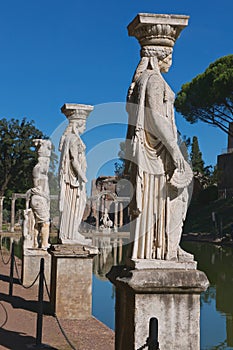 Four Caryatids at the Canopus at Hadrians Villa
