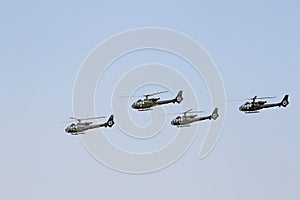 Four choppers