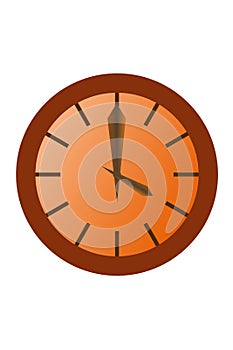 Four clock on wall clock