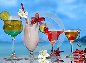 Four cocktails