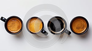 The Four Coffee Cups.AI generated image
