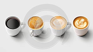 The Four Coffee Types.AI generated image