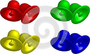 Four colors of bells
