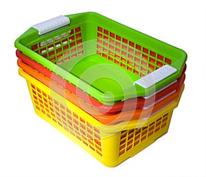 Four colour baskets