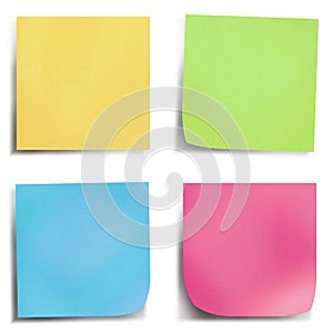 Four colour post it note