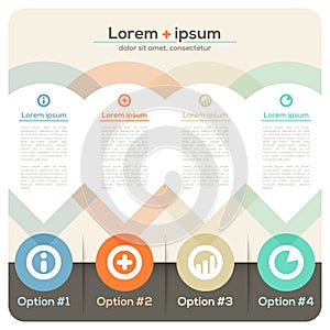 Four Columns Abstract Design Layout