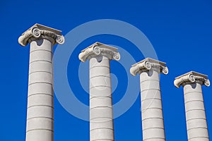 The Four Columns in Barcelona, Spain