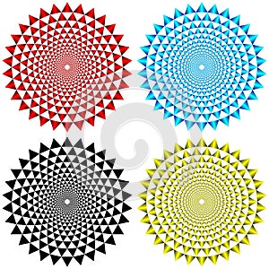 Four Concentric Circular Patterns photo