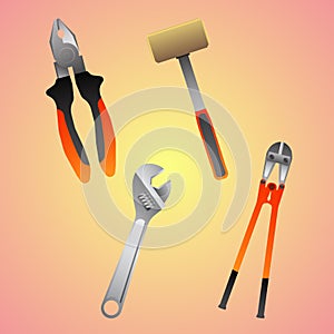 Four construction instruments