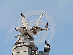 Four Continents fountain at Piazza UnitÃ  d'Italia