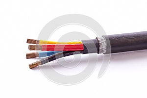 Four core armored cable