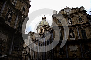 Four corners-Quattro Canti in Palermo,Sicily