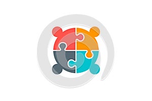 Four Creative People Connectivity Logo