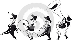 Marching band clip-art photo