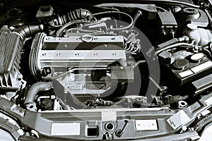 Four cylinder car engine