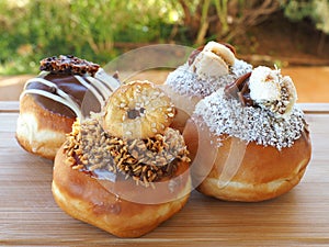Four delicious donuts