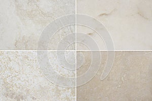 Four different beautiful high quality marble.