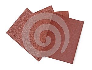 Four different grit sandpaper