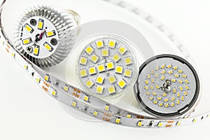Four different types of SMD LED chips