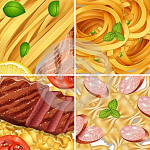 Four Diffrent Perfect Pasta Meal