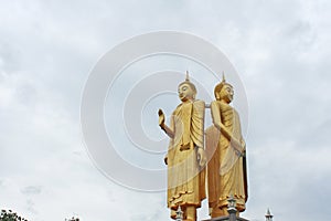 Four directions standing buddha image at Doi Sapphanyu temple,Chiang Mai ,Thailand