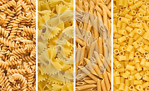 Four Dried Pastas