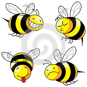 Four emotion bee comic