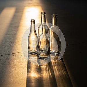 The surface beneath them is smooth and slightly reflective enhancing