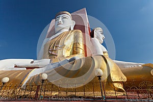 Four Faces of Buddha at Kyaikpun Buddha.