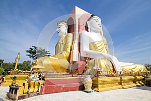 Four Faces of Buddha at Kyaikpun Buddha, Bago, Myanmar