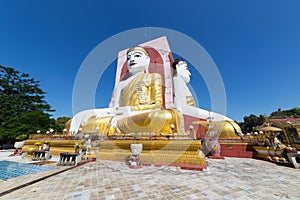 Four Faces of Buddha, Kyaikpun Buddha, Bago, Myanmar.