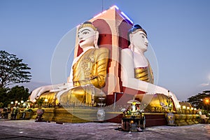 Four Faces of Buddha statue in Myanmar