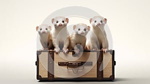 Four Ferrets Carrying A Wooden Box: Surrealism Meets Precision Engineering