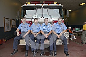 Four firemen